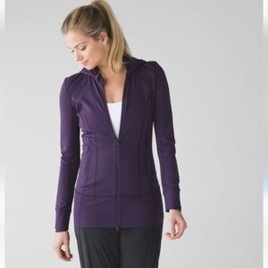 Lululemon Daily Practice Jacket In Color Dark Fuel